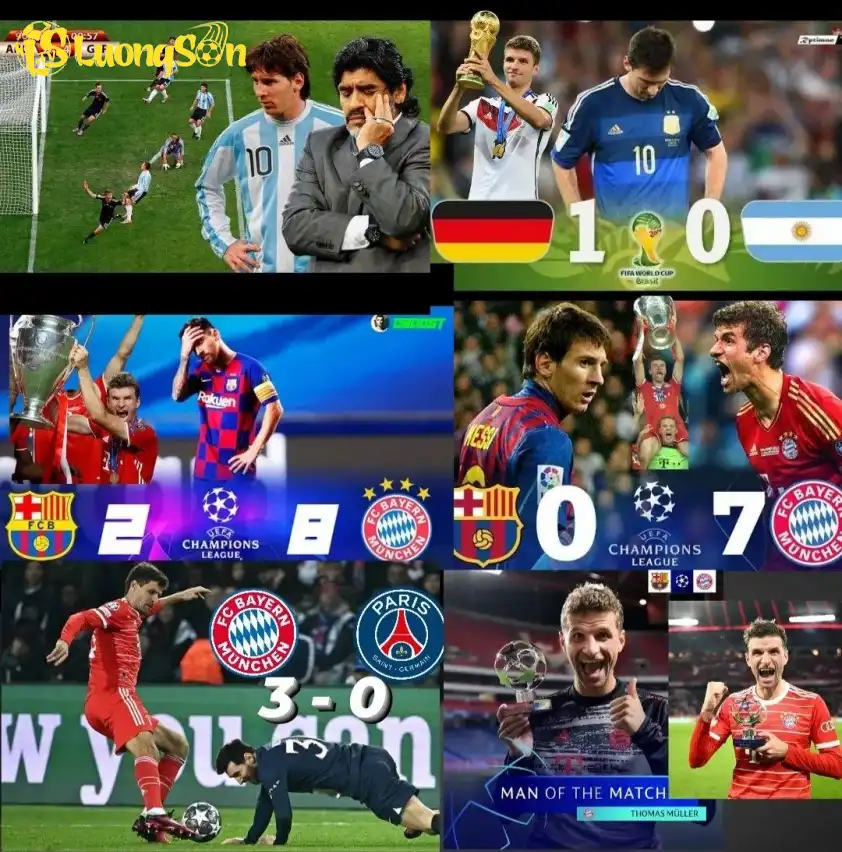 Thomas Muller từng là nỗi ám ảnh đeo bám Messi từ cấp độ CLB đến ĐTQG Thomas Muller từng là nỗi ám ảnh đeo bám Messi từ cấp độ CLB đến ĐTQG